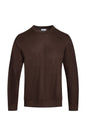 SOLID COLOR ROUND NECK SWEATER