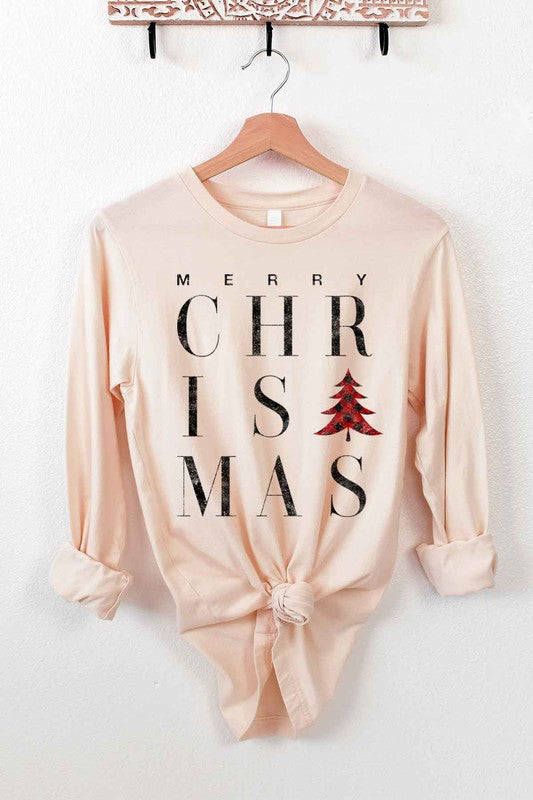 MERRY CHRISTMAS LONG SLEEVE TEE