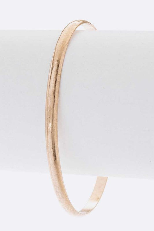 Cutout Cross Skinny Bangle