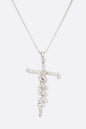 FAITH Cross CZ Pendant Necklace