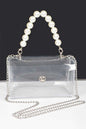 Pearl Handle Convertible Stadium Transparent Bag