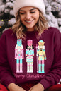 Christmas Nutcracker Graphic Fleece Sweatshirts