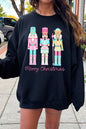 Christmas Nutcracker Graphic Fleece Sweatshirts